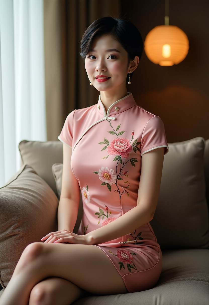 年轻的女孩的晨曦
